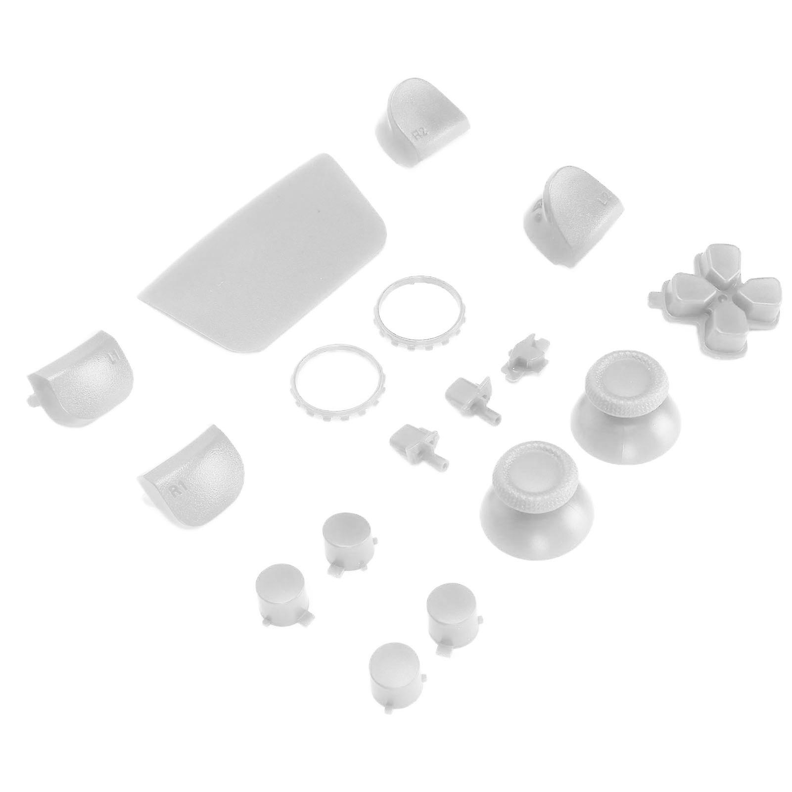 Replacement Buttons L2 R2 Full Buttons Set Replacement Button Repair Kit For Ps5 Controllerwhite