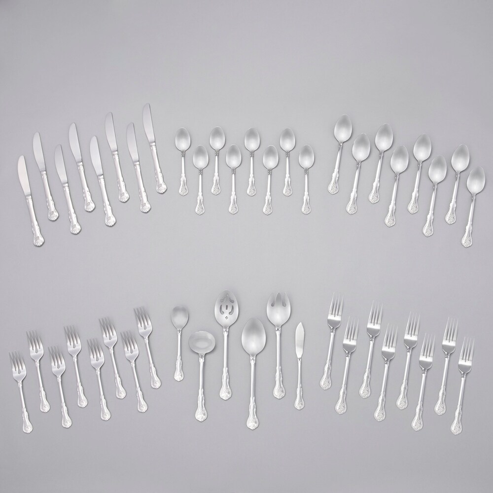 RiverRidge Bouquet 46 piece Flatware Set