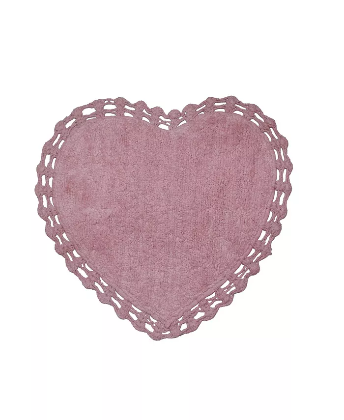 Home Weavers Hudson Heart Bath Rug 25 x 25