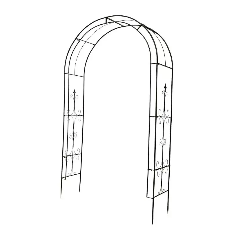 Factory Supply Metal Rose Arch for Garden Patio Gardening Decoration Metal Arch  iron arch arbor