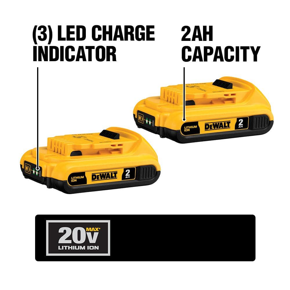 DEWALT DCA2203C 18V to 20V MAX Lithium-Ion Battery Adapter Kit (2 Pack)