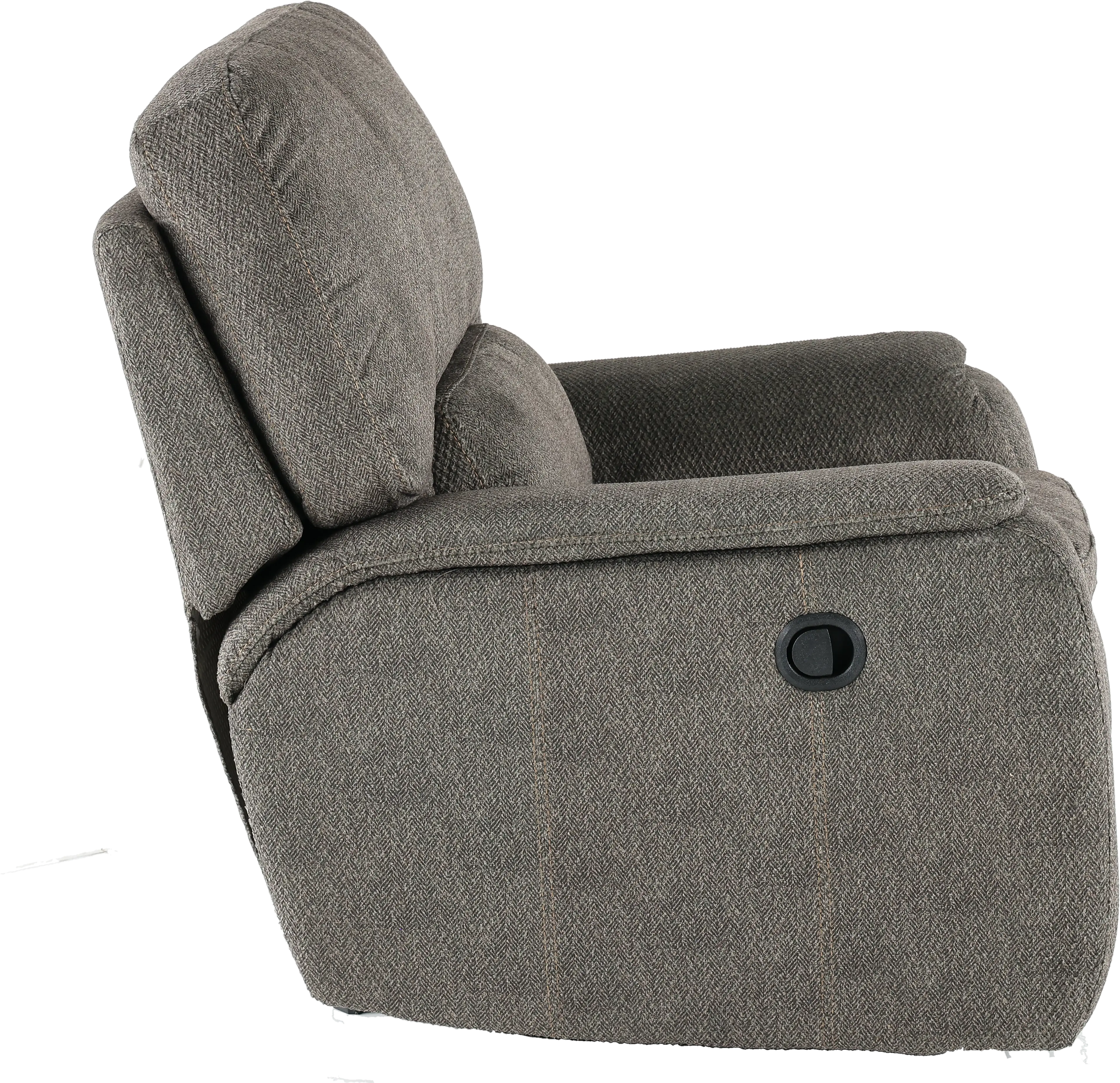 Cyprus Silver Gray Transitional Rocker Recliner