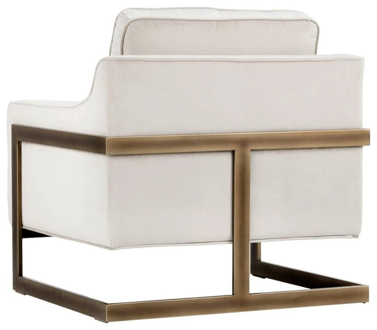 Electa Lounge Chair  Piccolo Prosecco   Contemporary   Armchairs And Accent Chairs   by Peachtree Fine Furniture  Houzz