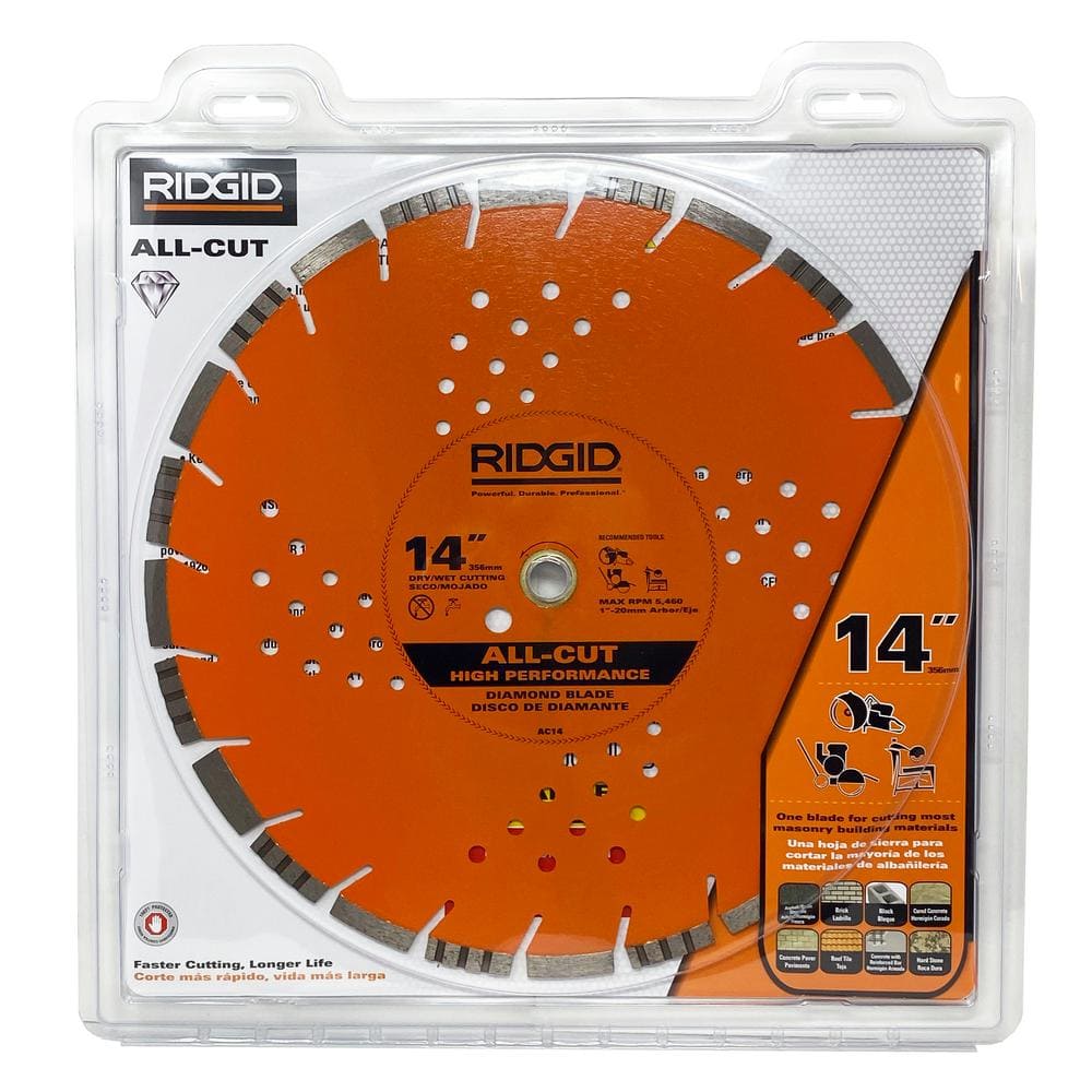 RIDGID 14 in. All-Cut Diamond Blade HD-AC14