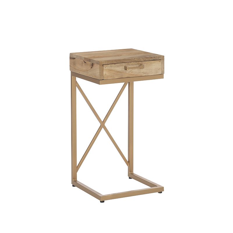 Linon Cammie C Shaped Side Table