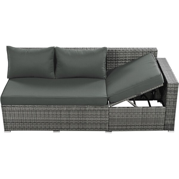 Outdoor 6Piece Rattan Sofa Set