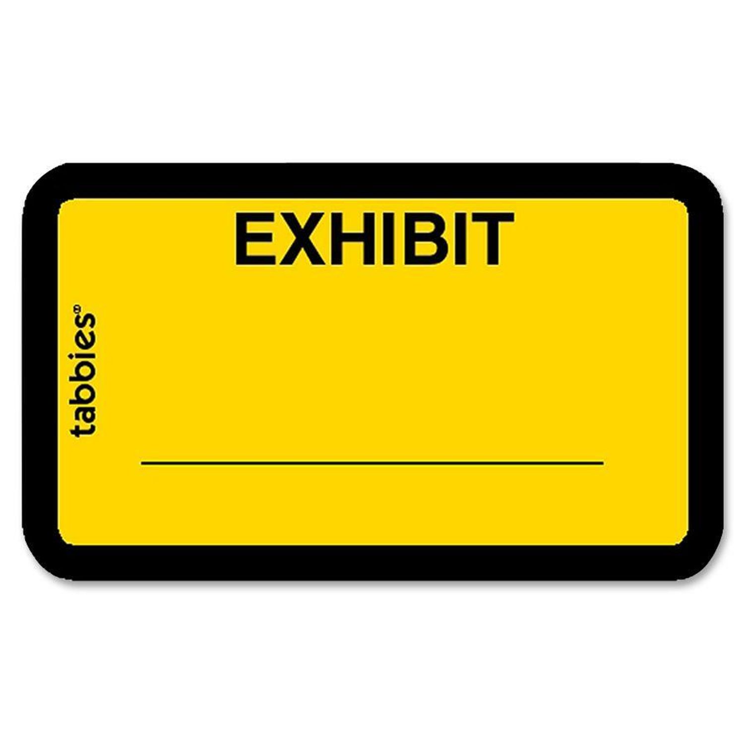 Color-coded Legal Exhibit Labels by TABBIES TAB58090