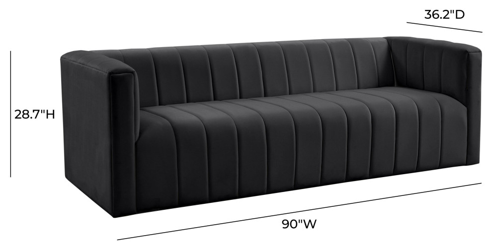 Norah Velvet Sofa   Transitional   Sofas   by TOV Furniture  Houzz