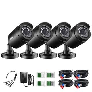 ZOSI Wired 1080p Outdoor Bullet TVI Security Camera Compatible for TVI DVRs (4-pack) 4AK-1062B-BS-1