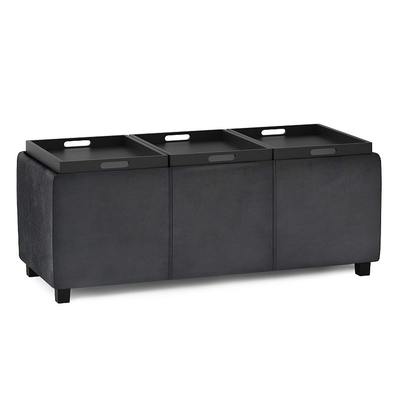 Simpli Home Avalon Storage Ottoman