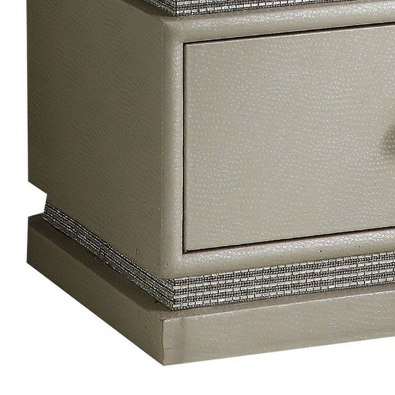 Benjara BM250290 Accent Table with 2 Drawers and F...