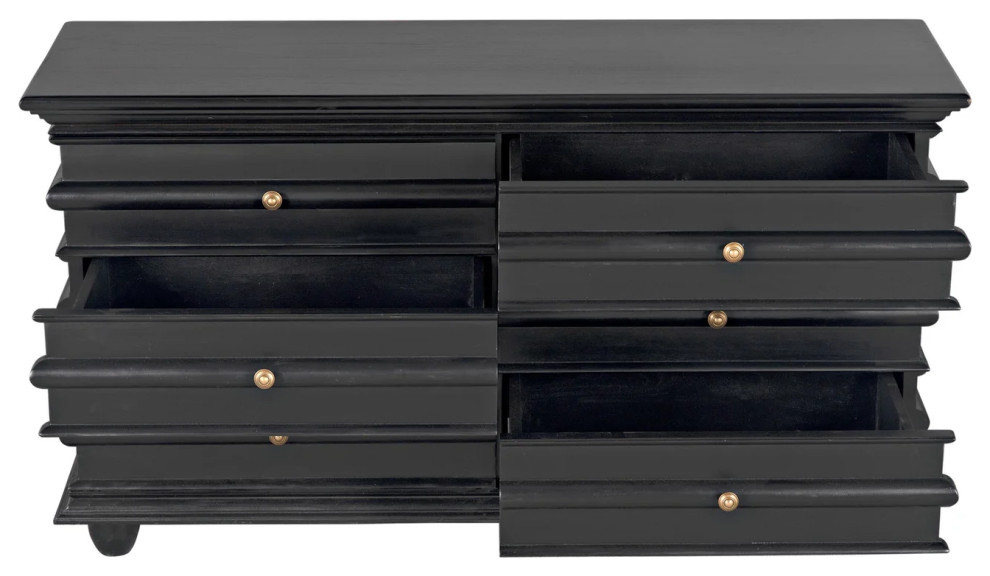 Ross Chest  Hand Rubbed Black   Traditional   Accent Chests And Cabinets   by Rustic Home Furniture Deco  Houzz