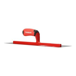 Goldblatt RED SINCE 1885 18 in. x 4 in. Pro Steel Finishing Trowel G16111