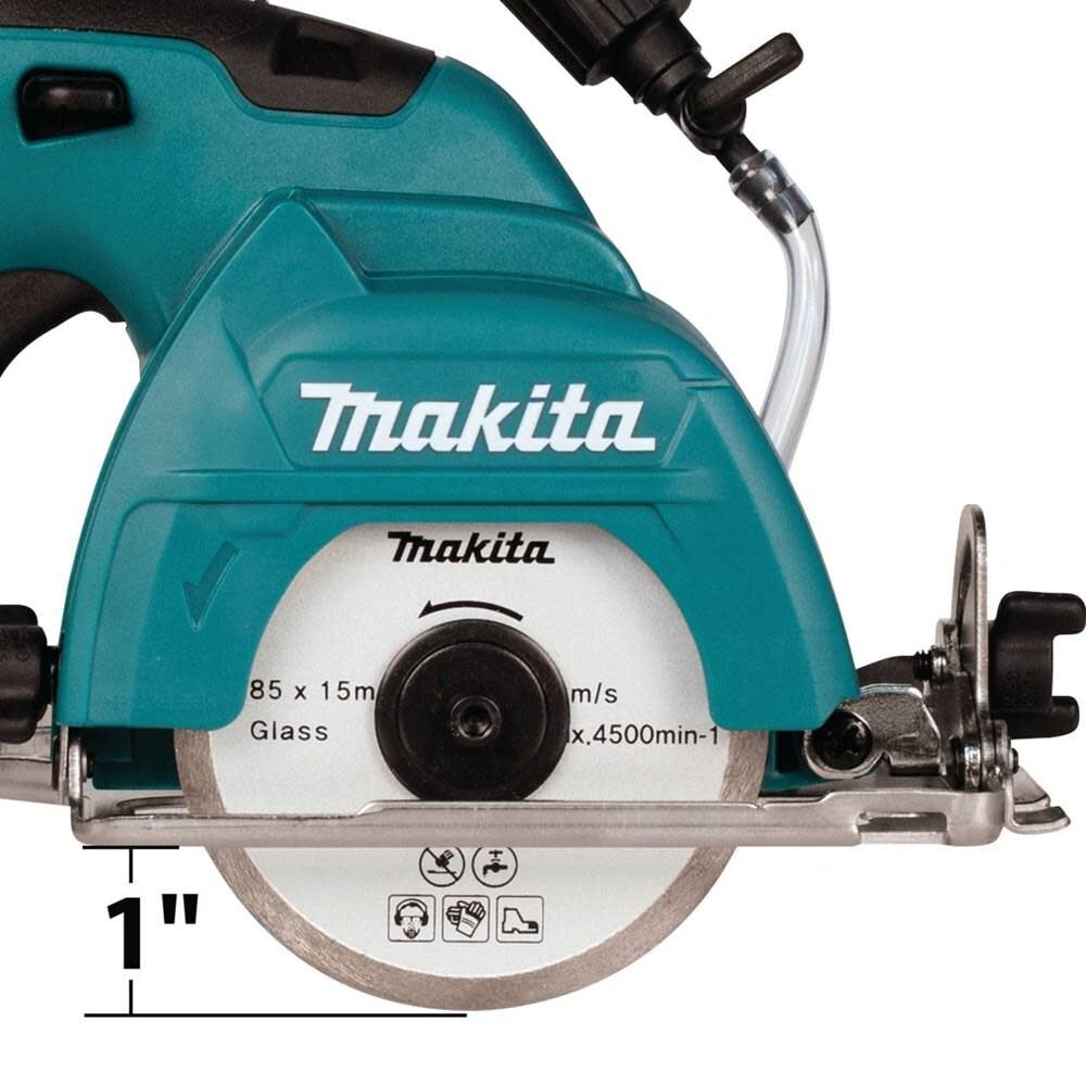 Makita 12 Volt Max CXT Lithium-Ion Cordless 3-3/8 in. Tile/Glass Saw (Tool Only) CC02Z from Makita