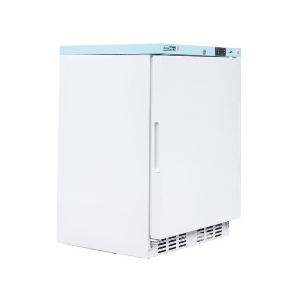 3.9 cu.ft. Commercial Refrigerator in White with Temperature Alarm