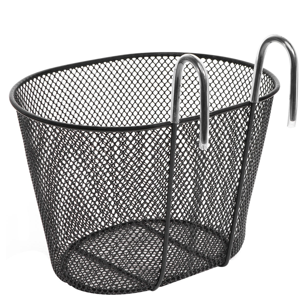 Hook Basket Durable Iron Basket Detachable Hanging Bike Basket Front Handlebar Bike Basket for Man Woman Kids Boys Girls（Random