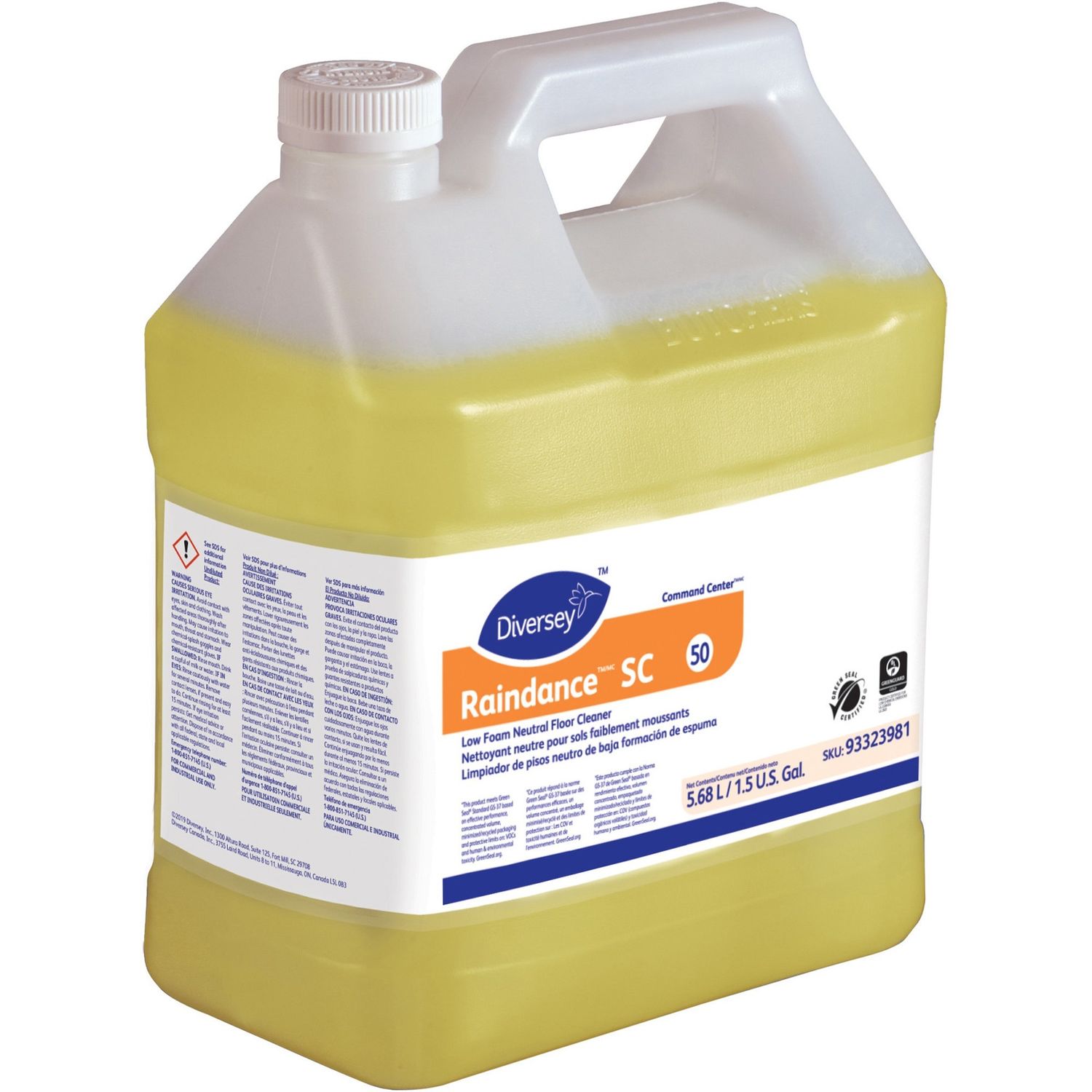 Raindance Neutral Floor Cleaner #50 by Diversey， Inc DVO93323981