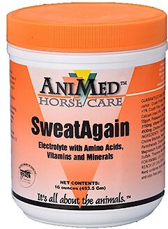 AniMed SweatAgain Horse Supplement， 1-lb tub