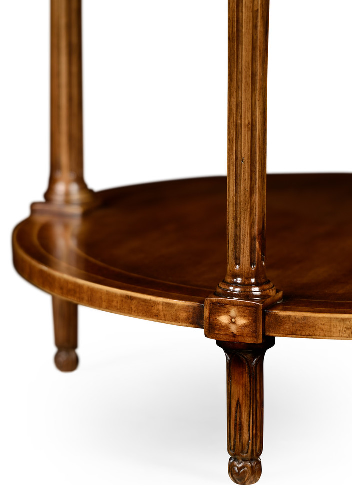 Napoleon III Style Round Side Table With Fine Inlay   Victorian   Side Tables And End Tables   by HedgeApple  Houzz