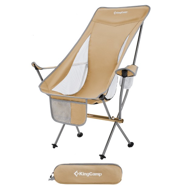 Kingcamp Lightweight Highback Camping Chair With Cupholder amp Pocket