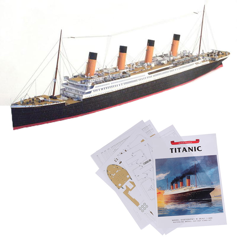 1:400 DIY Handcraft Titanic Ship 3D Paper Model Sets Toys