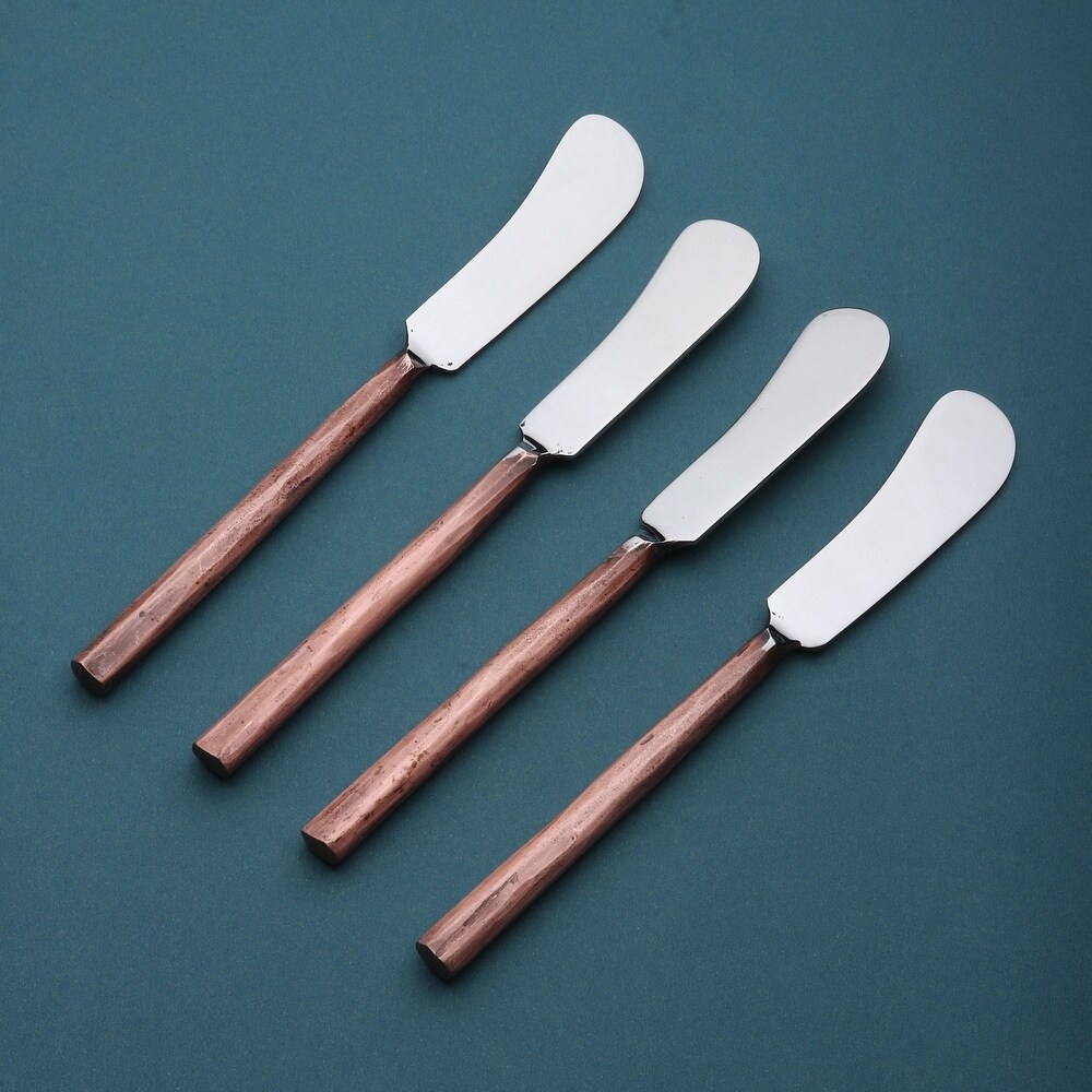 Sundance Design Copper Antique Butter Knife/Spreader 4 Pcs. Set