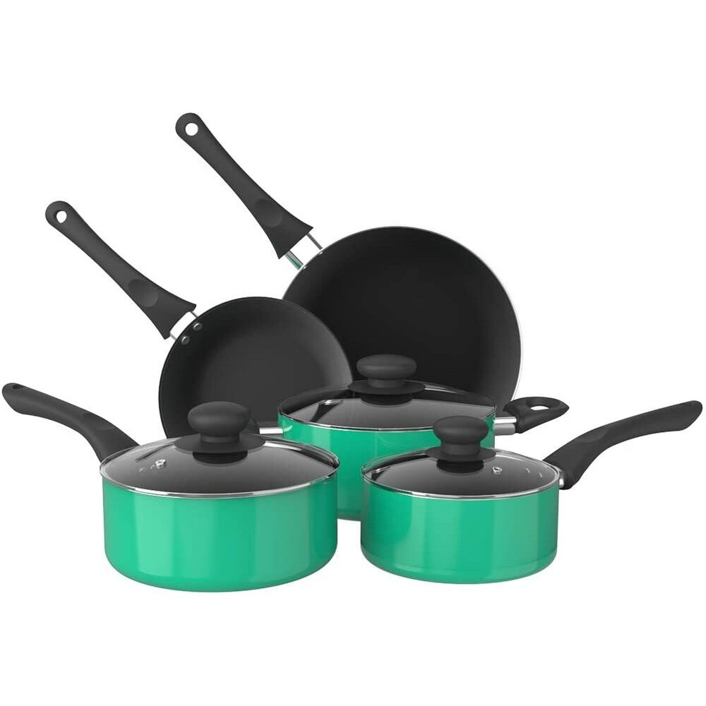 Aluminum oy Non Stick Cookware Set  Pots and Pans   8 Piece Set