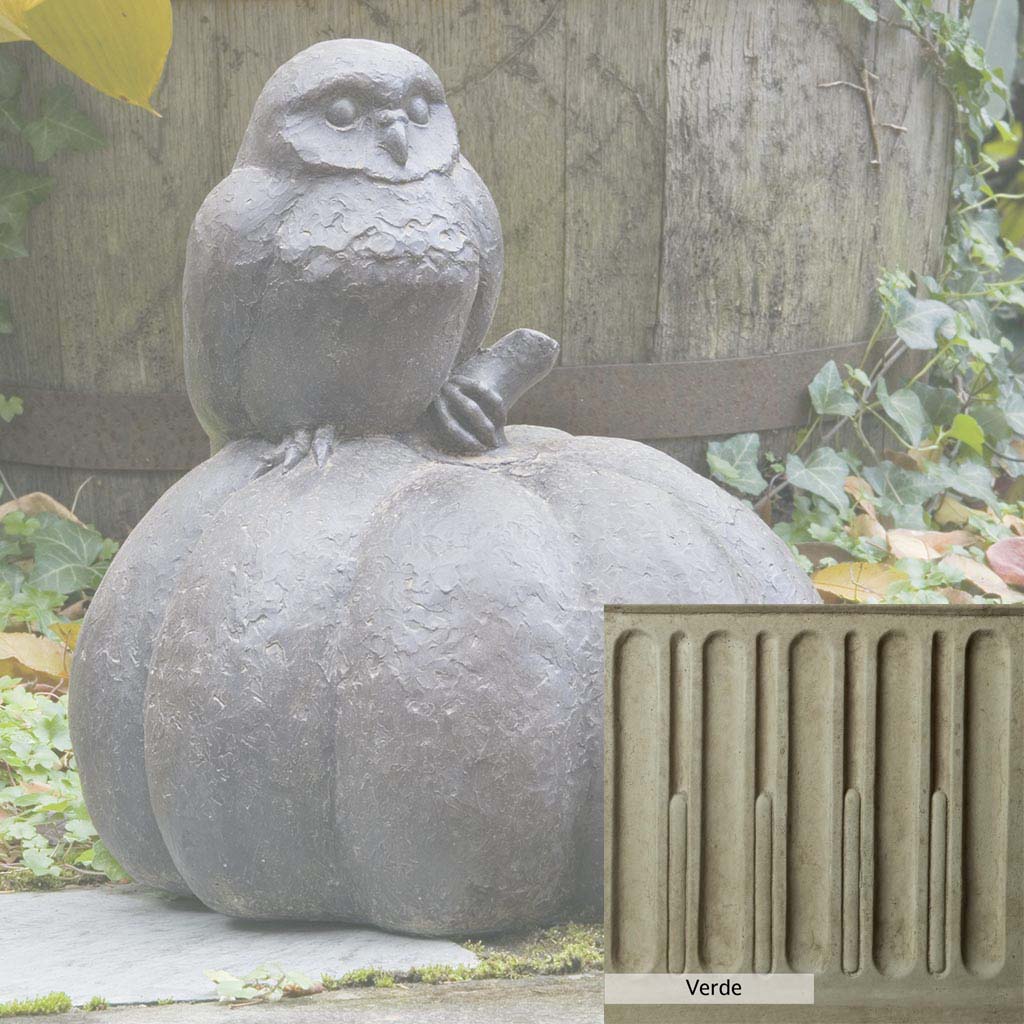 Campania International Owl on Pumpkin Statue