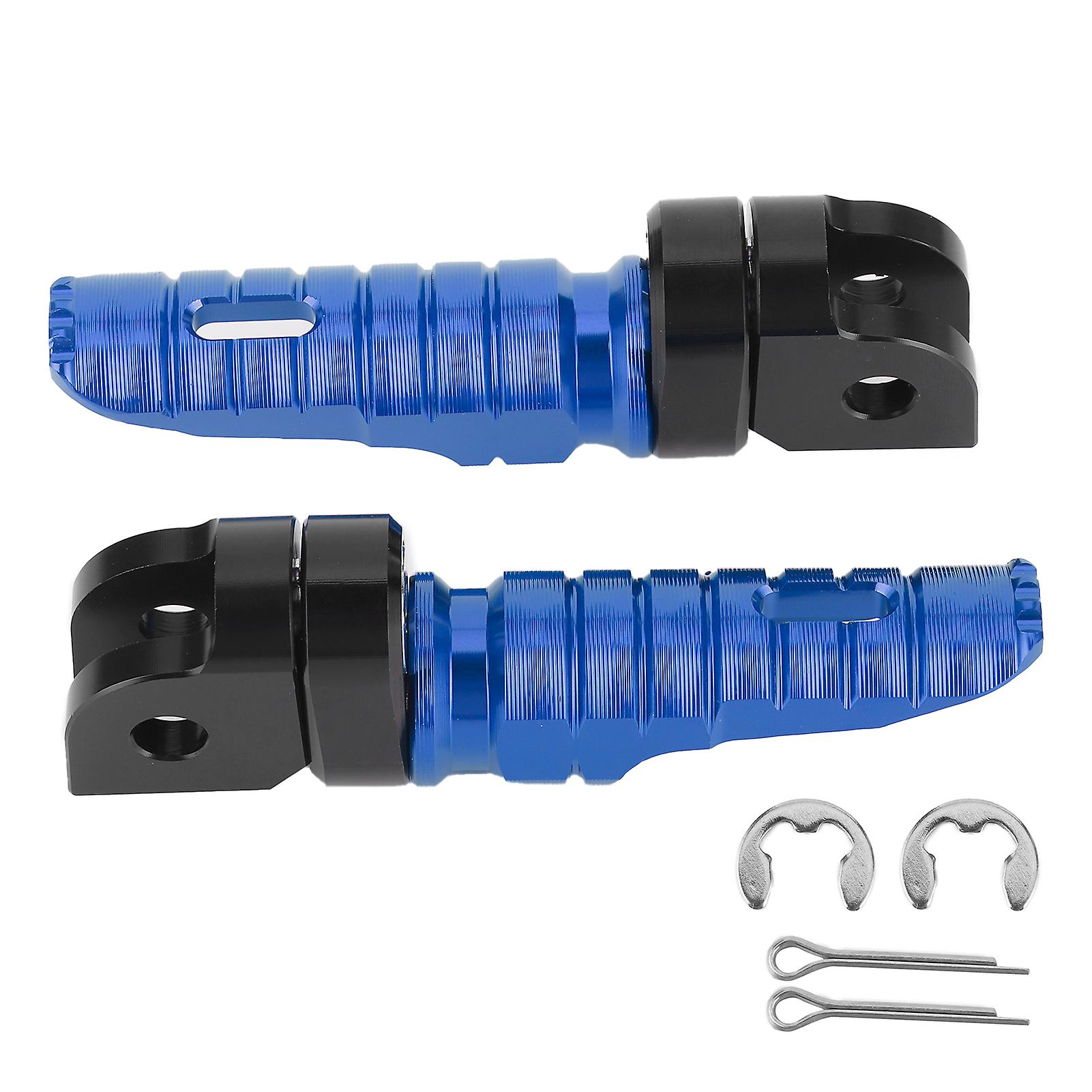 Pair Of Front Foot Pegs Pedals Motorcycle Modification Fit For Honda Cb125r Cb300r Cb1300sf Cb600fblue