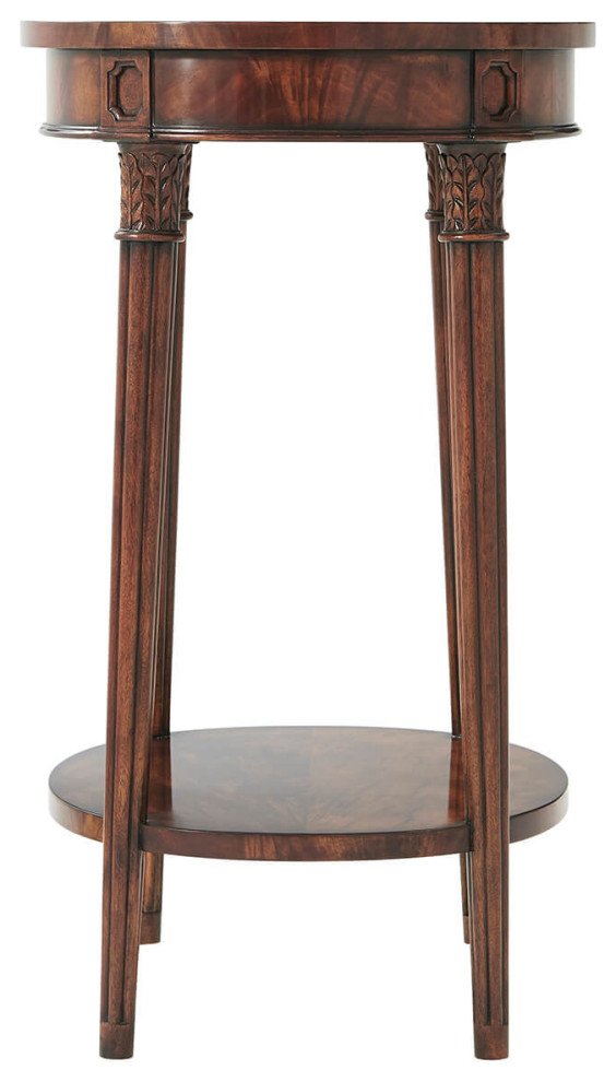 Regency Oval Mahogany Side Table   Traditional   Side Tables And End Tables   by English Georgian America  Houzz