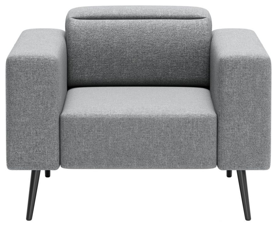 Milan Arm Chair Dark Gray   Midcentury   Armchairs And Accent Chairs   by GwG Outlet  Houzz