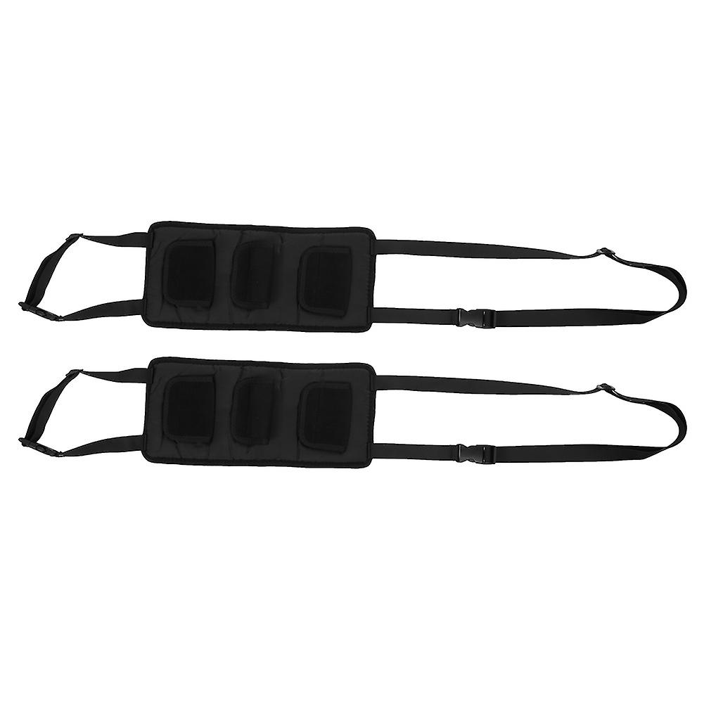 Multifunctional Vehicle Seat Fishing Rod Holder Set Hook And Loop Strap Webbing Oxford