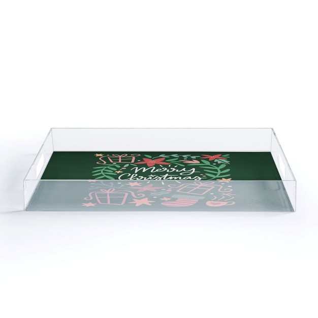 Bigdreamplanners Merry Christmas I Acrylic Tray Deny Designs