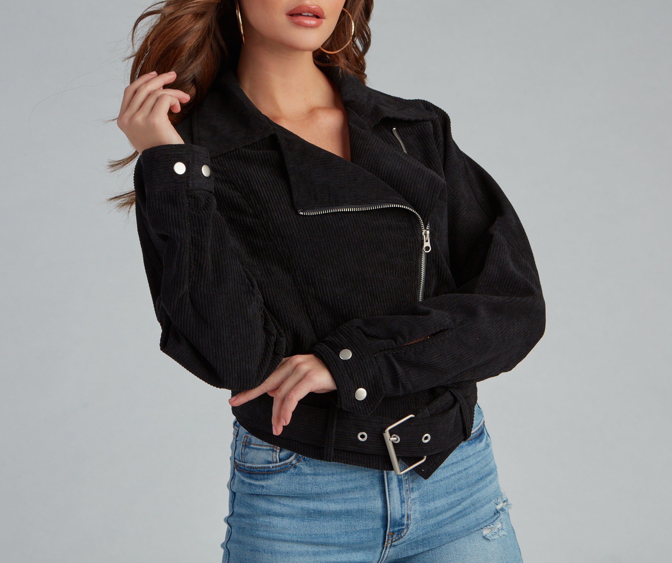 Biker Girl Moment Corduroy Jacket