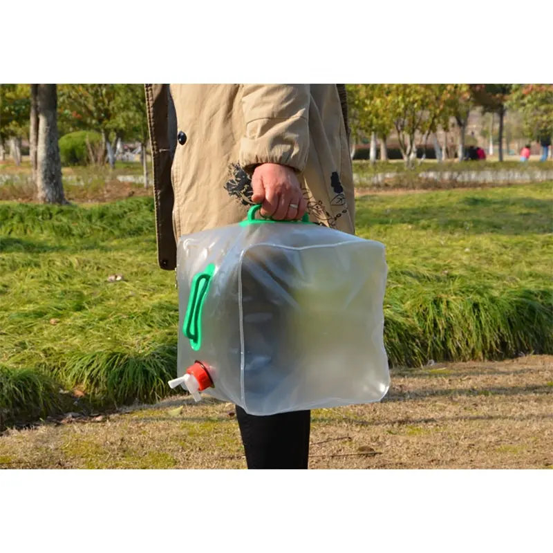 10L 20L Outdoor Foldable Car Water Bags Camping Hiking Portable Survival Water Storage Carrier Bag