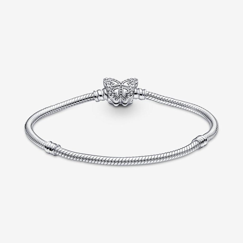 PANDORA  Pandora Moments Butterfly Clasp Snake Chain Bracelet