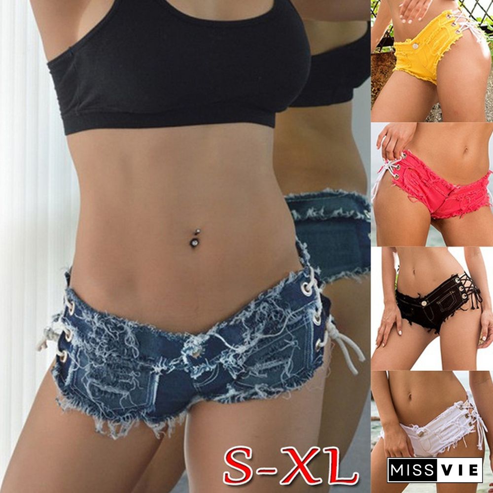 New Summer Womens Jeans Sexy Low Waist Denim Shorts