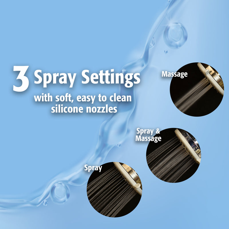 SHOWERHEAD 3SET CHRM