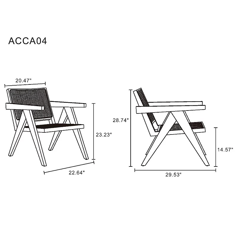 MANHATTAN COMFORT Hamlet Accent Chair 2-piece Set