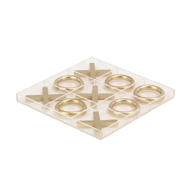 Modern Acrylic And Iron Tic Tac Toe Set Olivia amp May