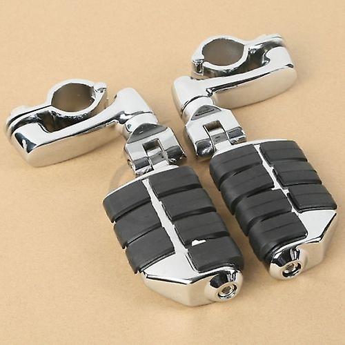 Born Pretty Tcmt Chrome 32mm 1-1/4andquot; Universal Highway Footpeg Footrest For Harley Kawasaki Harley Suzuki Engine Guard Crash Bar