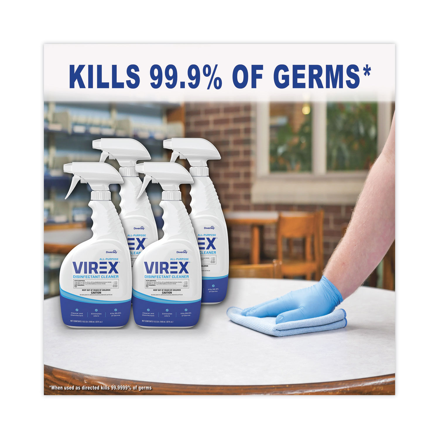 Virex All-Purpose Disinfectant Cleaner by Diverseyandtrade; DVOCBD540540