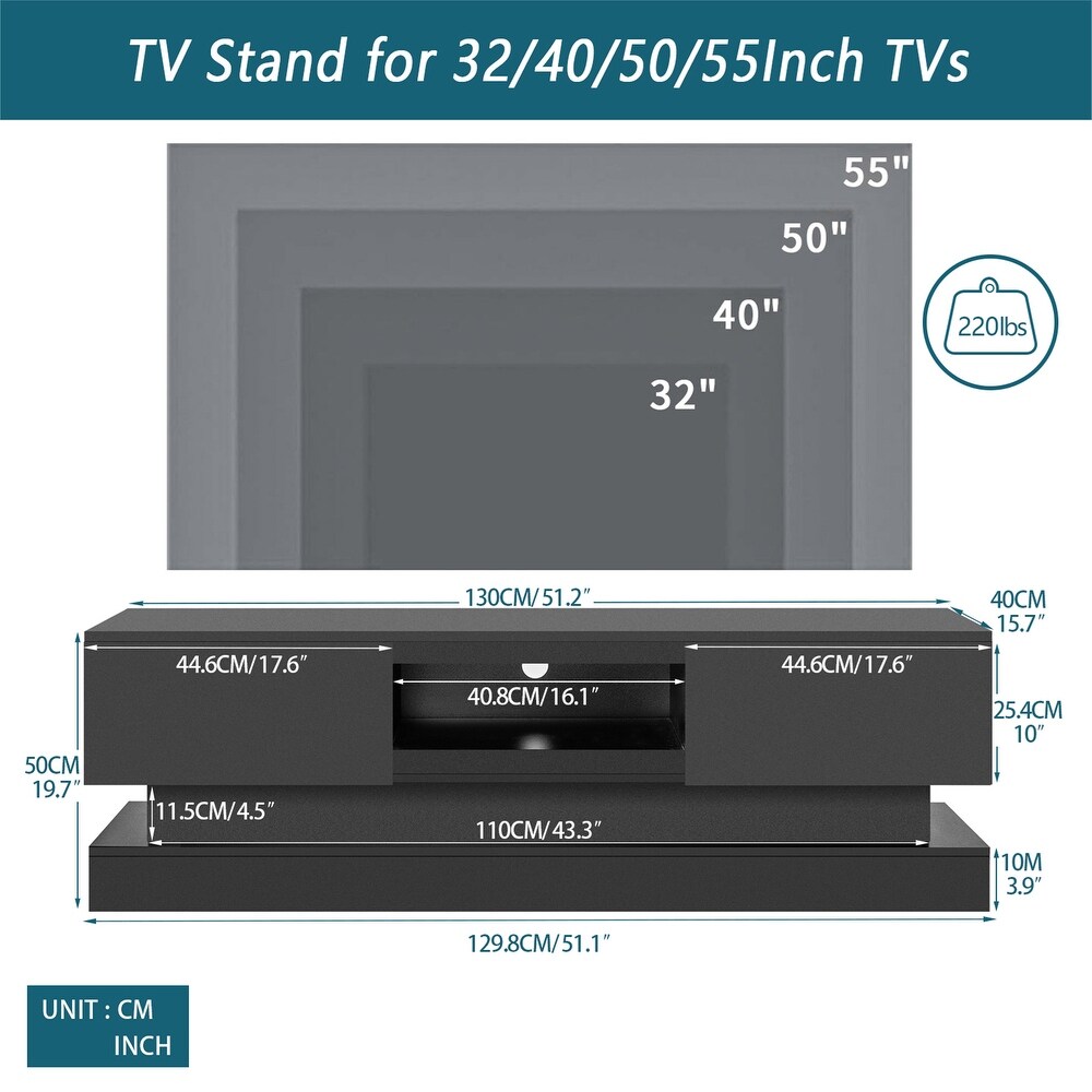 Entertainment Center TV Stand for Up to 55\