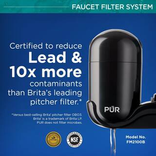 PUR PLUS Faucet Mount Filtration System Black FM2100B