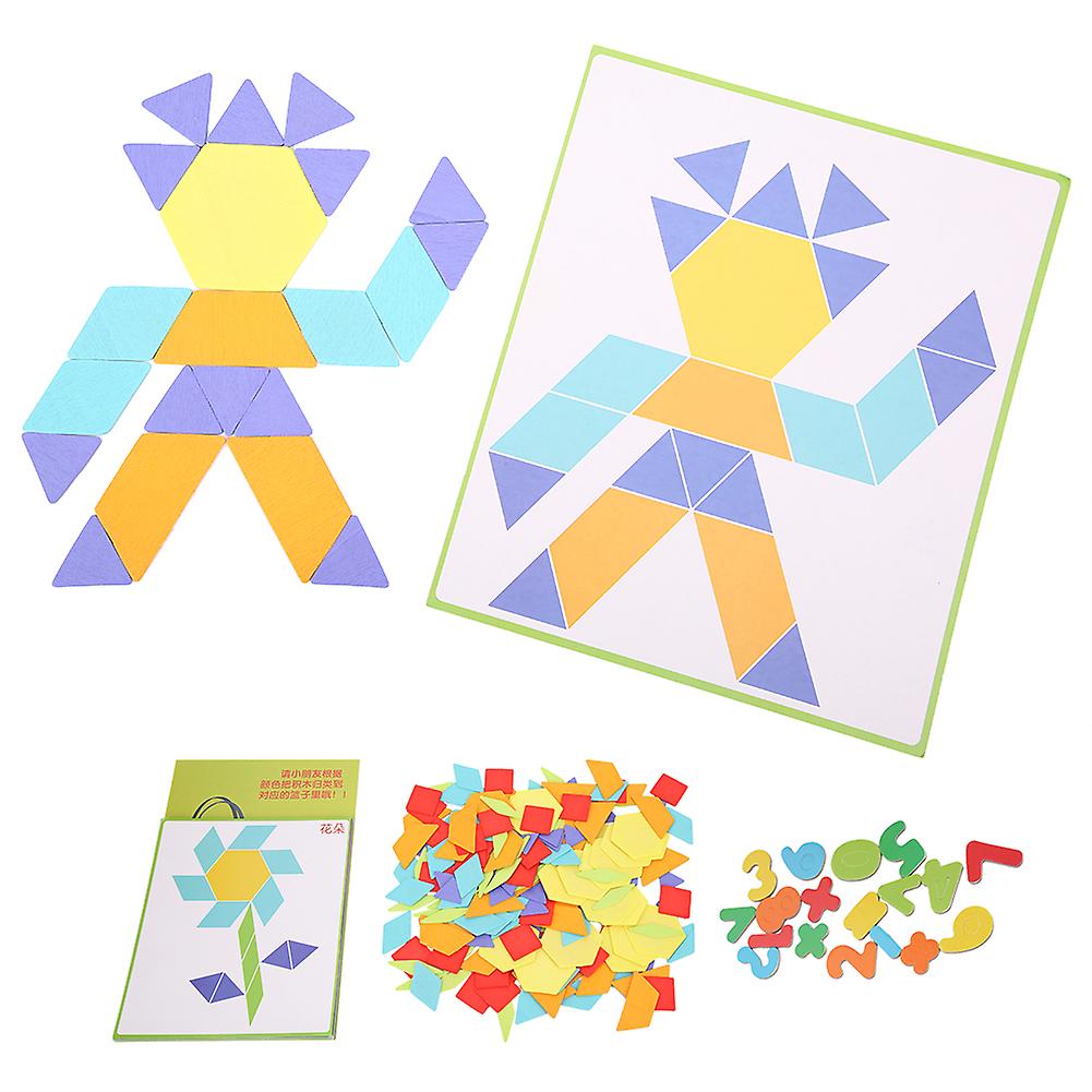 Baby Jigsaw Toy Educational Wooden Puzzle Colorful Earlylearning Children Toy Gift