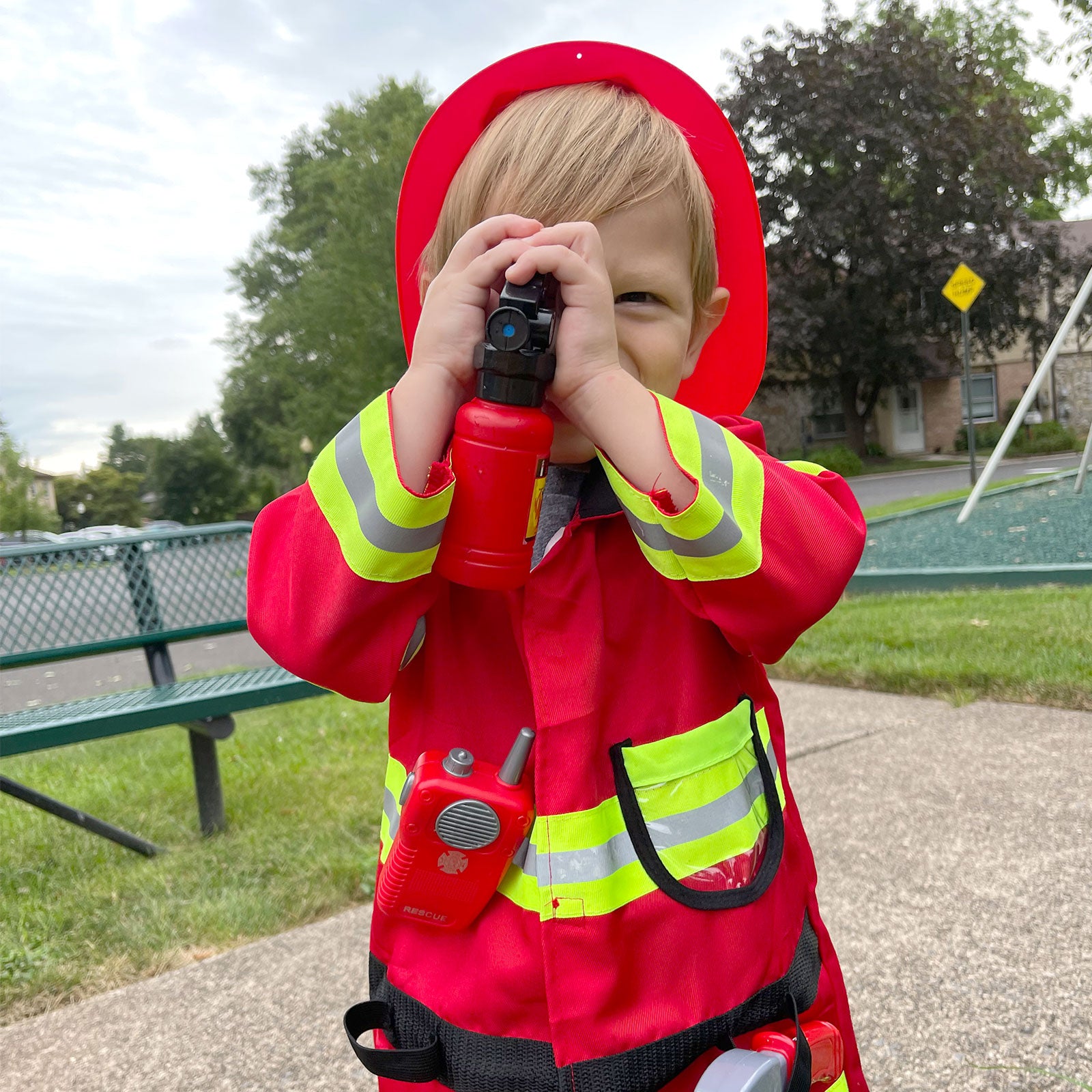 Liberry Fireman Toys for Kids Aged 3-6 Years Old Firefighter Dress Up Indoor and Outdoor