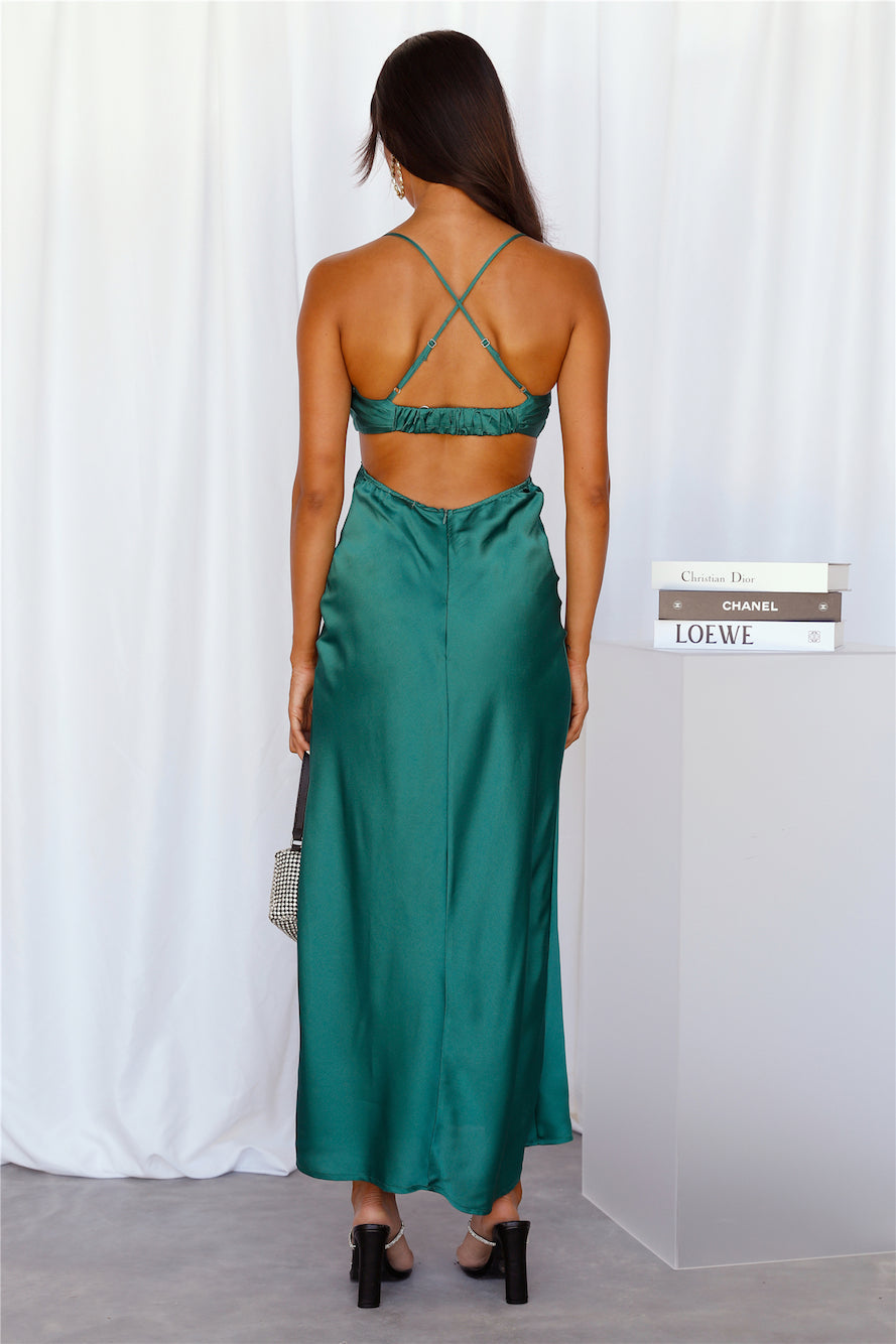 Purely Formed Maxi Dress Green