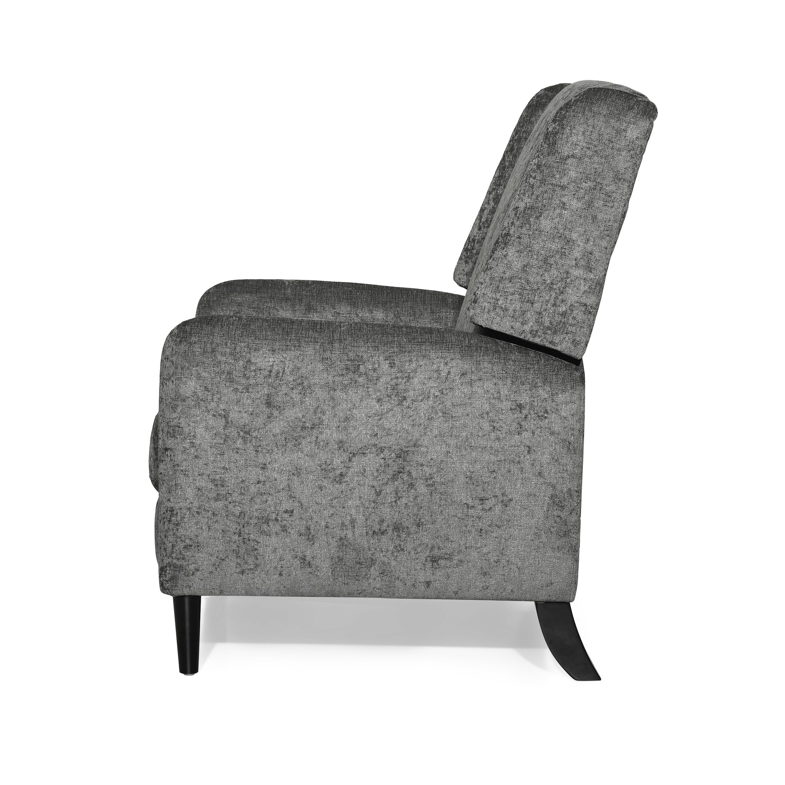 Rockney Contemporary Oversized Fabric Pushback Recliner