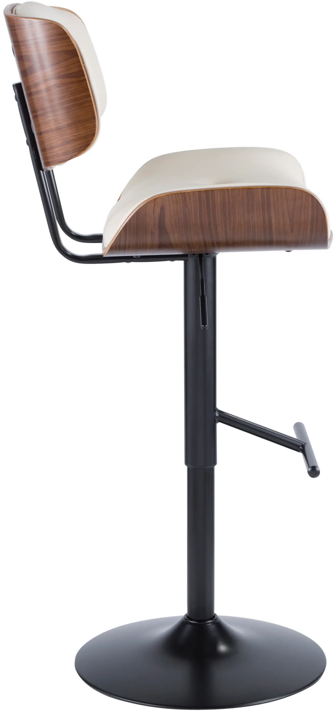 Lombardi Mid Century Modern Adjustable Bar Stool