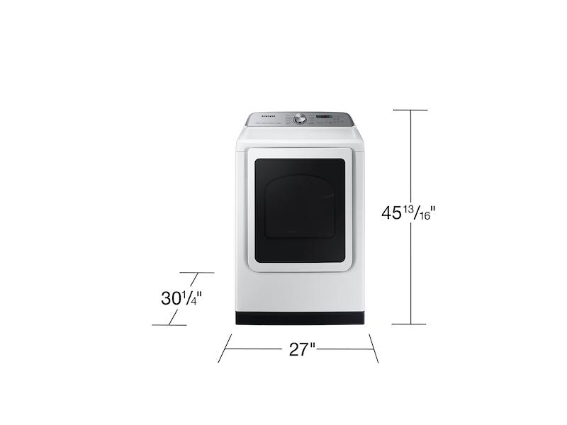 Samsung DVE55CG7100W 7.4 Cu. Ft. Smart Electric Dryer With Steam Sanitize+ In White